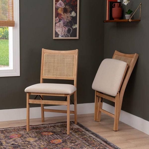 Rattan Cane Folding Dining Chair